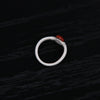 OLIO E ACETO Sterling Silver Moonstone/Lapis Lazuli/Red Snakeskin Jade Crown Ring OLIO-OA13F05-YH Red